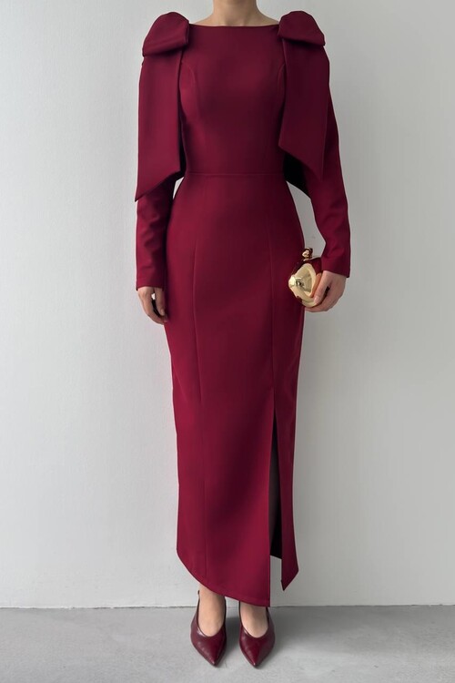 Tıv Bağcık & Düğme Detaylı Elbise