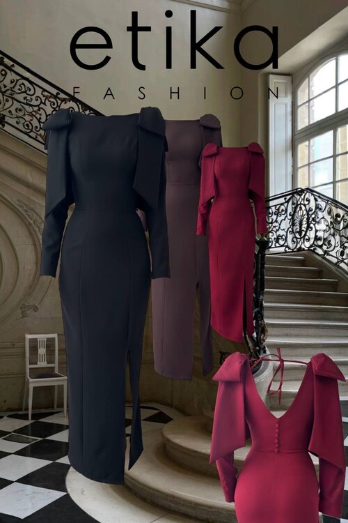 Tıv Bağcık & Düğme Detaylı Elbise