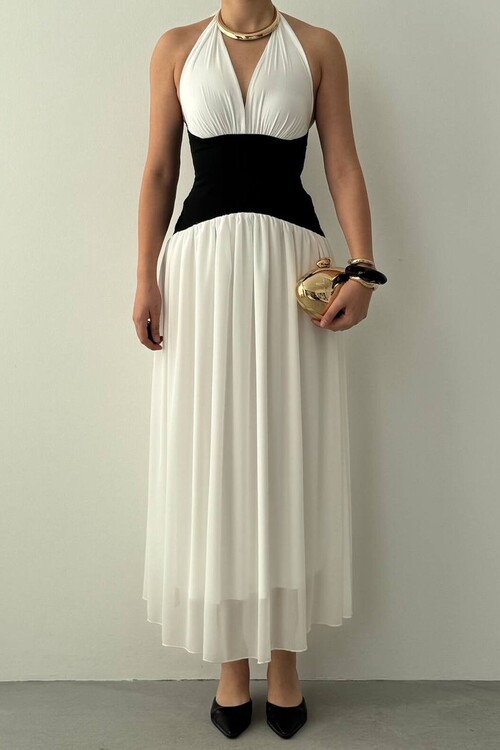 Unre Korse Görünümlü Elbise