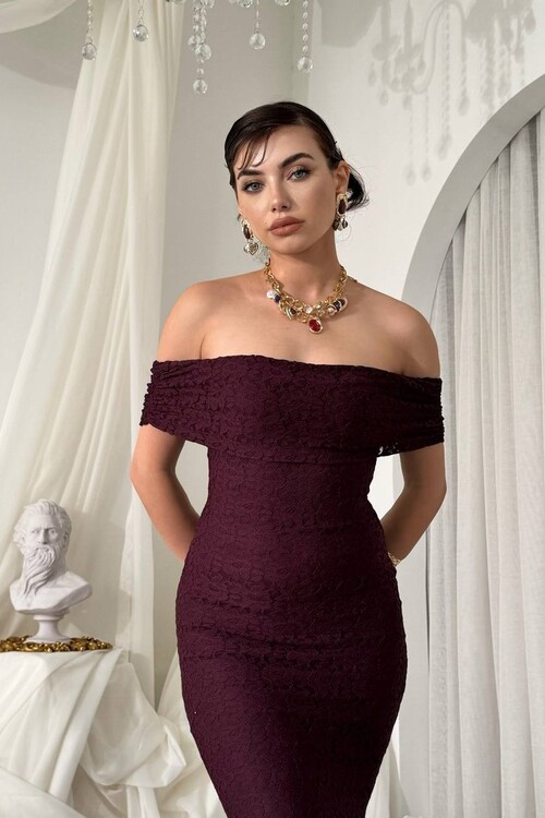 Uyef Straplez Elbise