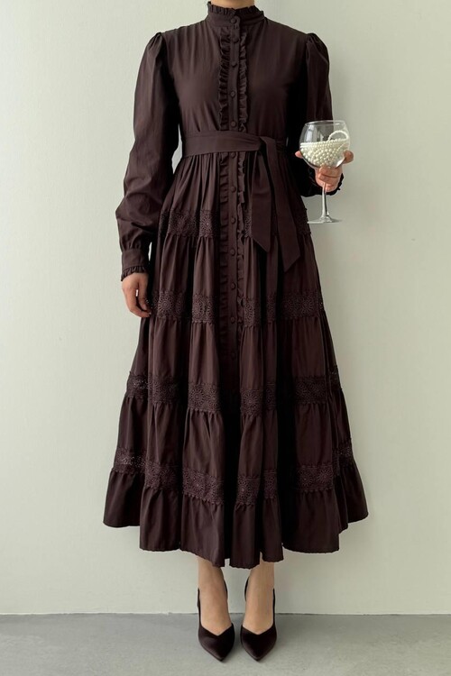 Verno Kemer Detaylı Elbise