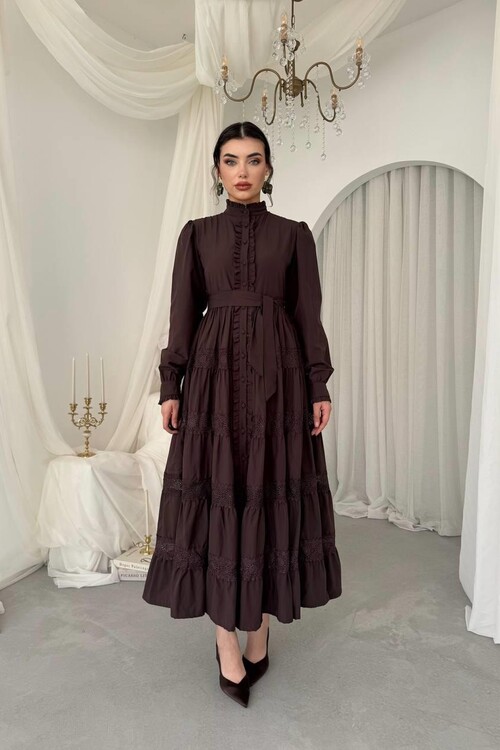 Verno Kemer Detaylı Elbise