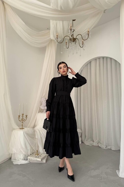 Verno Kemer Detaylı Elbise