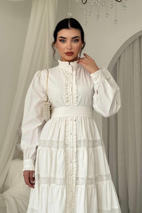 Verno Kemer Detaylı Elbise