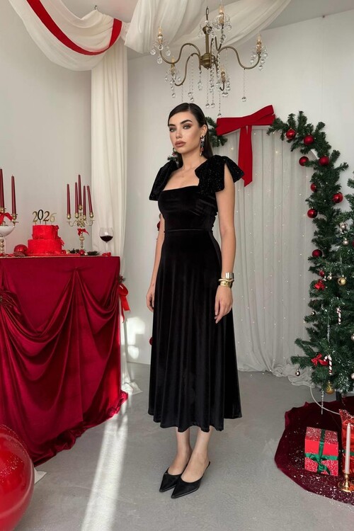 Vesis Shoulder Tie Dress