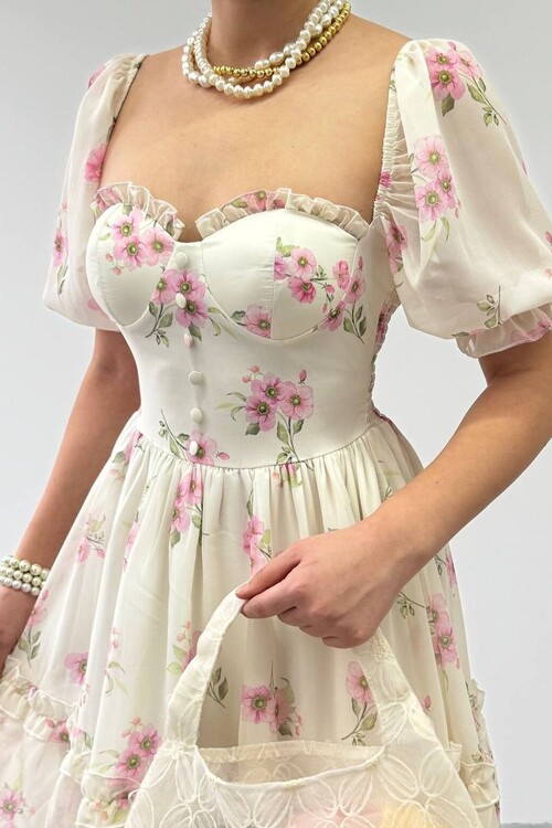 Wıms Düğme Detaylı Elbise