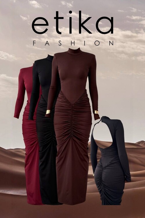 Wıno Sırt Dekolteli Elbise