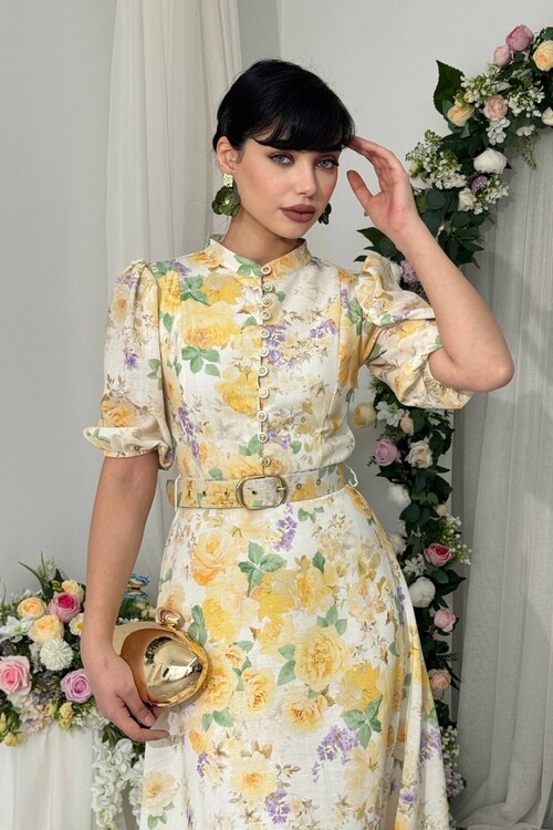 Woly Kemer Detaylı Elbise