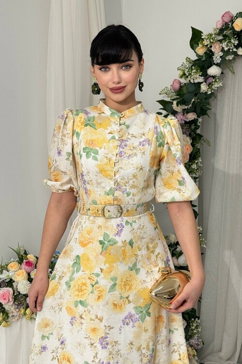 Woly Kemer Detaylı Elbise