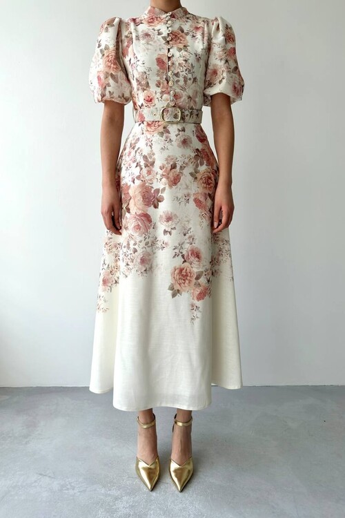 Woly Kemer Detaylı Elbise