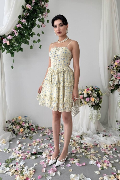 Yuma İp Askılı Elbise