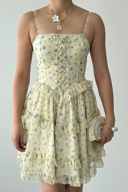 Yuma İp Askılı Elbise