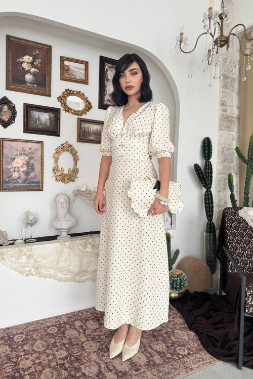 Zoen Düğme Detaylı Elbise