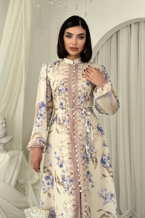 Zorya Düğme Detaylı Elbise