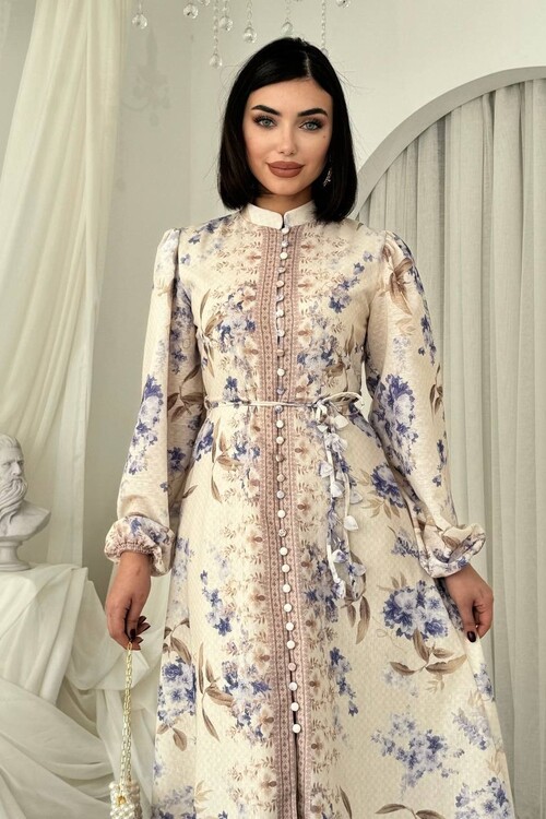 Zorya Düğme Detaylı Elbise