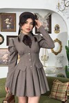 Burne Mini Elbise