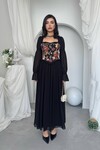 Elfı Çiçek Detaylı Elbise