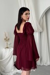Joy Leather Dress with Corset Detail