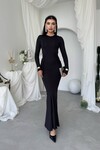 June Büzgü Detaylı Elbise