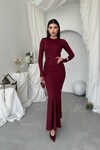 June Büzgü Detaylı Elbise