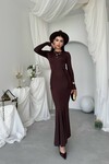 June Büzgü Detaylı Elbise
