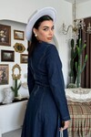 Junsa Kemer Detaylı Denim Elbise