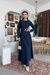 Junsa Kemer Detaylı Denim Elbise
