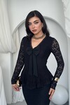 Kerna Fiyonk Detaylı Elbise