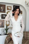 Ruyon Yırtmaç Detaylı Elbise