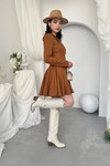 Veras Broş Detaylı Elbise