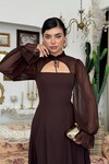 Wome Pelerin Detaylı Elbise