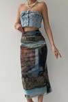 Lara Transparent Midi Skirt
