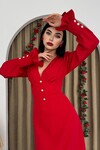 Meta Button Detailed Dress