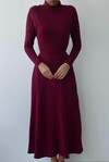 Dina Boğazlı Midi Elbise