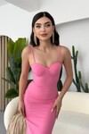Dominic Midi Dress with Gathered Skirt