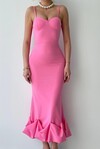 Dominic Midi Dress with Gathered Skirt