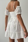 Lucca Mini Dress with Elastic Sleeves