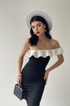Sophia Volanlı Kalem Midi Elbise