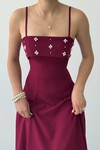 Acco Stone Detailed Dress