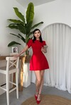Alka İncili Fiyonk Detay Elbise