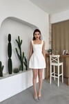 Alyosa Çiçek Detaylı Elbise