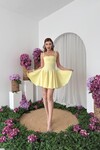 Clara Askılı Mini Elbise
