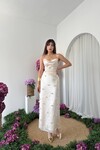 Dora Çiçek Detaylı Elbise