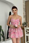 Flora İp Askılı Elbise