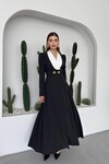 Heram Şal Yaka Elbise