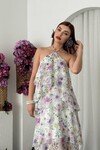 Jeon Boyun Askılı Elbise