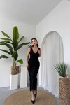 Kren Gül Detaylı Elbise