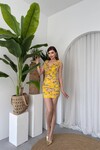 Lenisa Fırfırlı Mini Boy Elbise