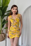 Lenisa Fırfırlı Mini Boy Elbise