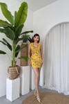 Lenisa Fırfırlı Mini Boy Elbise